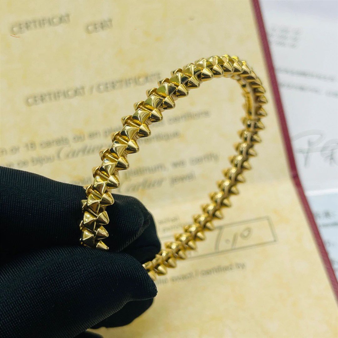 「Lume Jewelry」クラッシュゴールドブレスレット