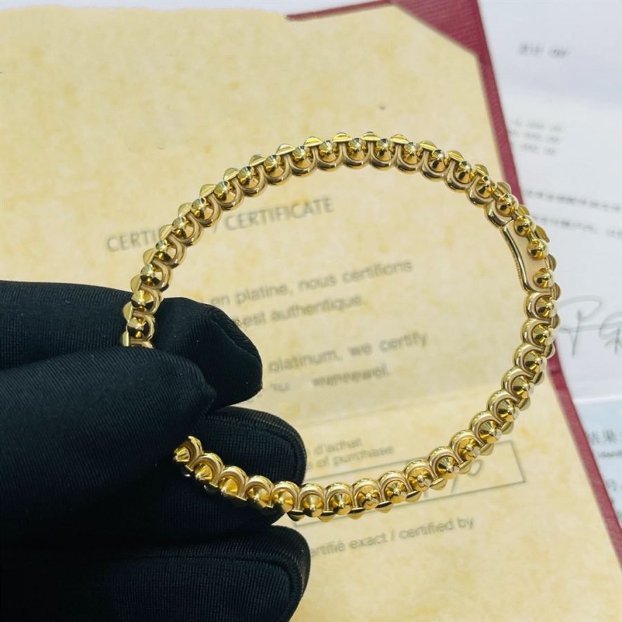 「Lume Jewelry」クラッシュゴールドブレスレット