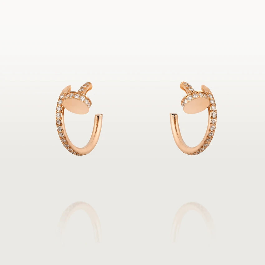 「リュミエール ジュエリー」ジュスト イヤリング 12.75MM ピンクゴールド ダイヤモンド
