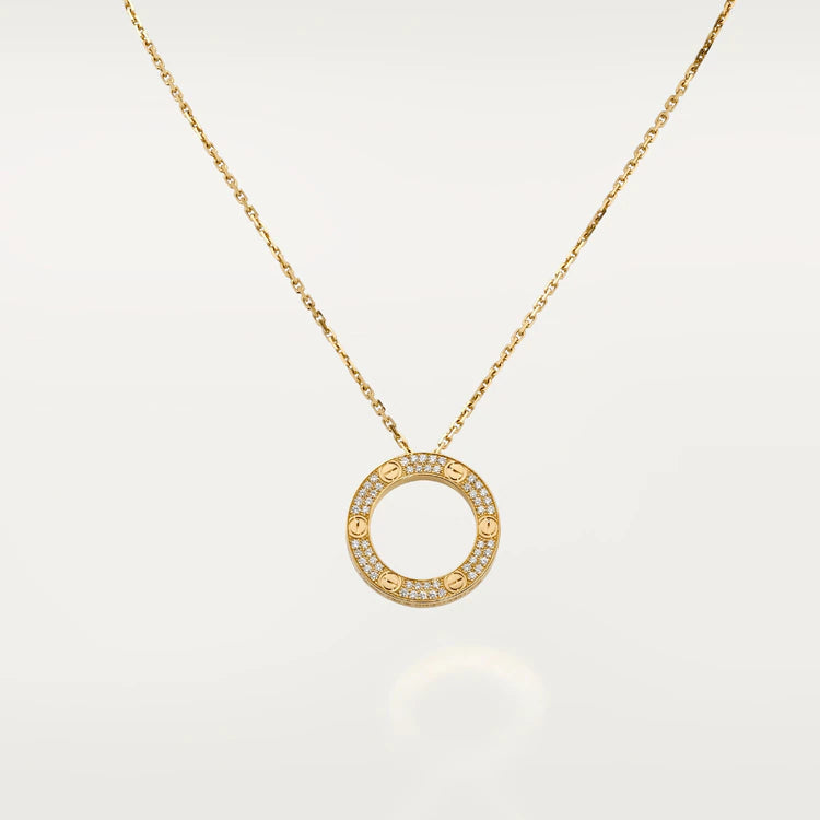 Lume Jewelry ラブネックレス アジャスタブル ローズゴールド