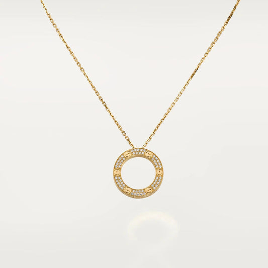 Lume Jewelry ラブネックレス アジャスタブル ローズゴールド