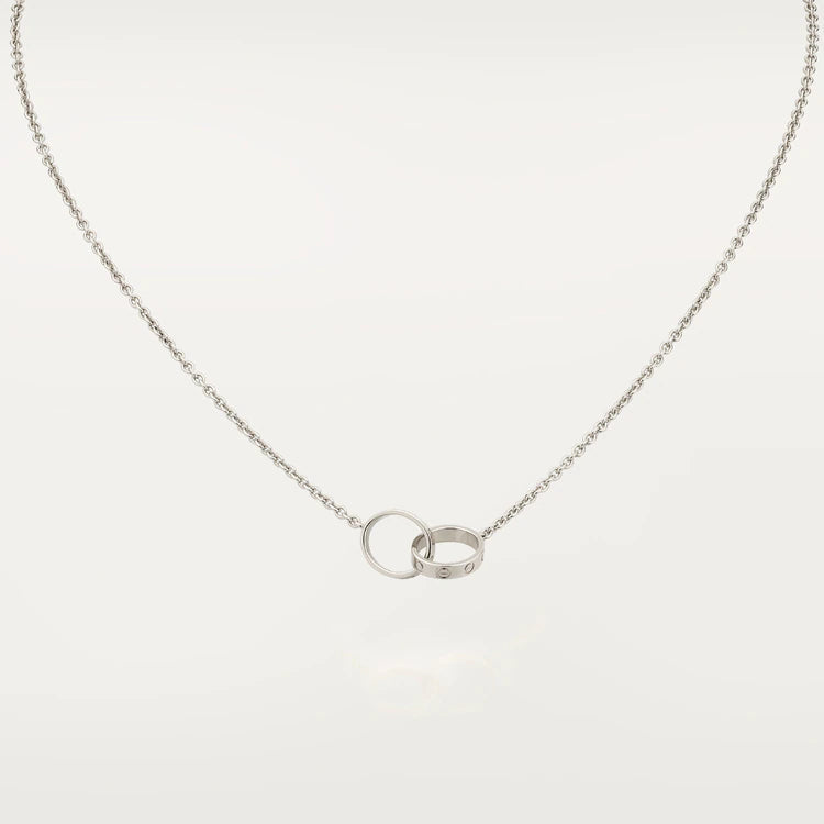 Lume Jewelry「LOVE NECKLACE」ピンクゴールド&シルバー