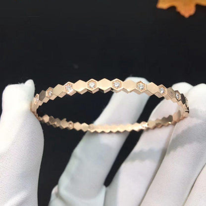 「Lume Jewelry」BEE LOVE ピンクゴールド ダイヤモンド ブレスレット