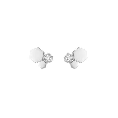 Lume Jewelry BEE LOVE シルバーダイヤモンドピアス