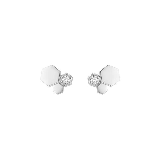 Lume Jewelry BEE LOVE シルバーダイヤモンドピアス