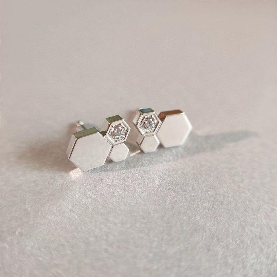 Lume Jewelry BEE LOVE シルバーダイヤモンドピアス