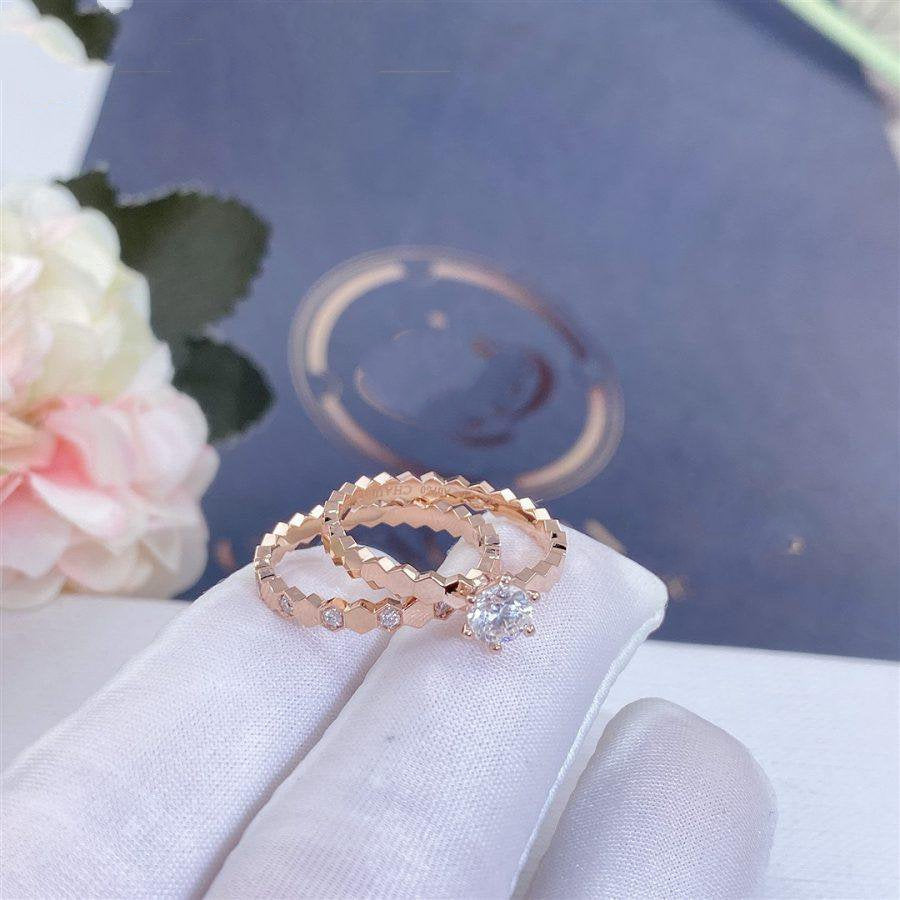 Lume Jewelry「BEE LOVE RING PINK GOLD 1 DIAMOND」