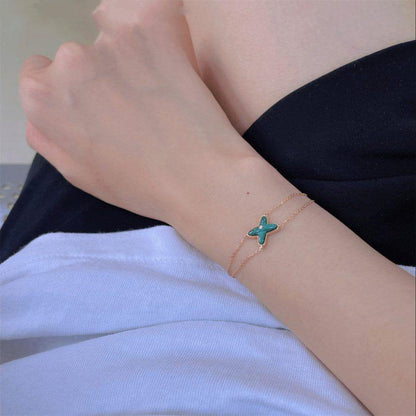 Lume Jewelry 「JEUX BRACELET MALACHITE PINK GOLD 1DIAMOND」