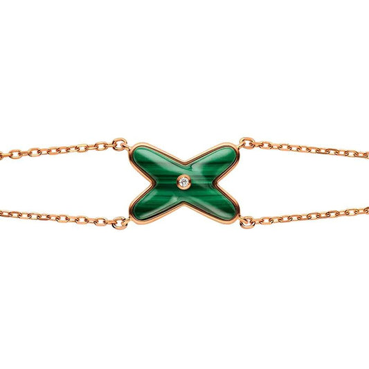 Lume Jewelry 「JEUX BRACELET MALACHITE PINK GOLD 1DIAMOND」