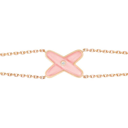 Lume Jewelry 『JEUX ブレスレット ピンクMOP ピンクゴールド 1ダイヤモンド』