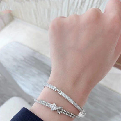 ®Lume Jewelry®ジュードゥブレスレット ダイヤモンド シルバー