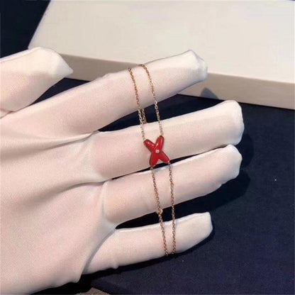 Lume Jewelry「JEUX BRACELET CARNELIAN PINK GOLD 1 DIAMOND」
