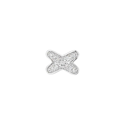 「Lume Jewelry」JEUX DE SILVER DIAMOND EARRINGS