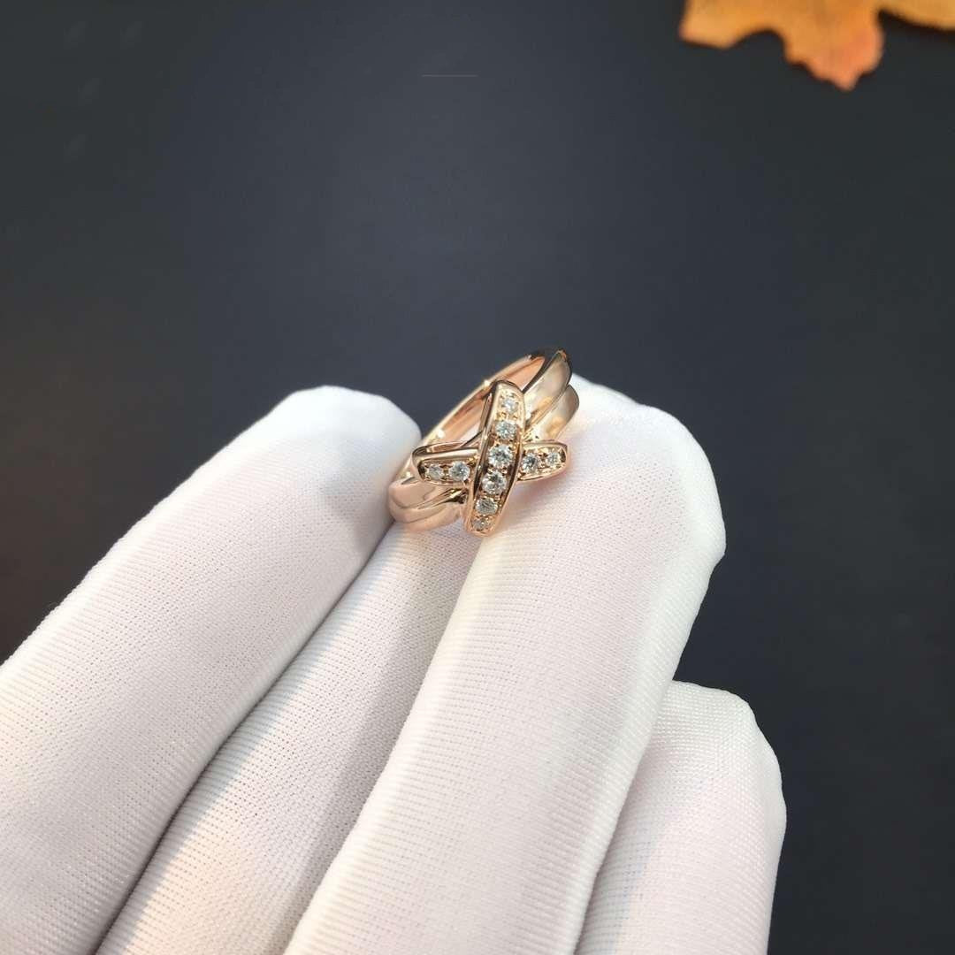 Lume Jewelryピンクゴールドダイヤモンドリング