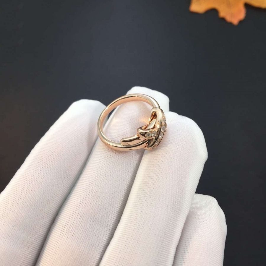 Lume Jewelryピンクゴールドダイヤモンドリング