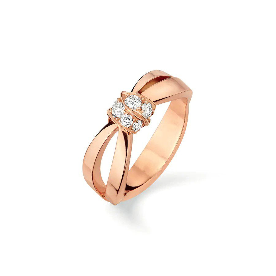 LUME JEWELRY LIENS RING PINK GOLD DIAMOND