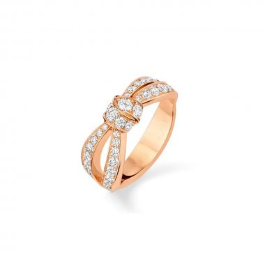 ®Lume Jewelry®LIENS ピンクゴールド ダイヤモンドリング
