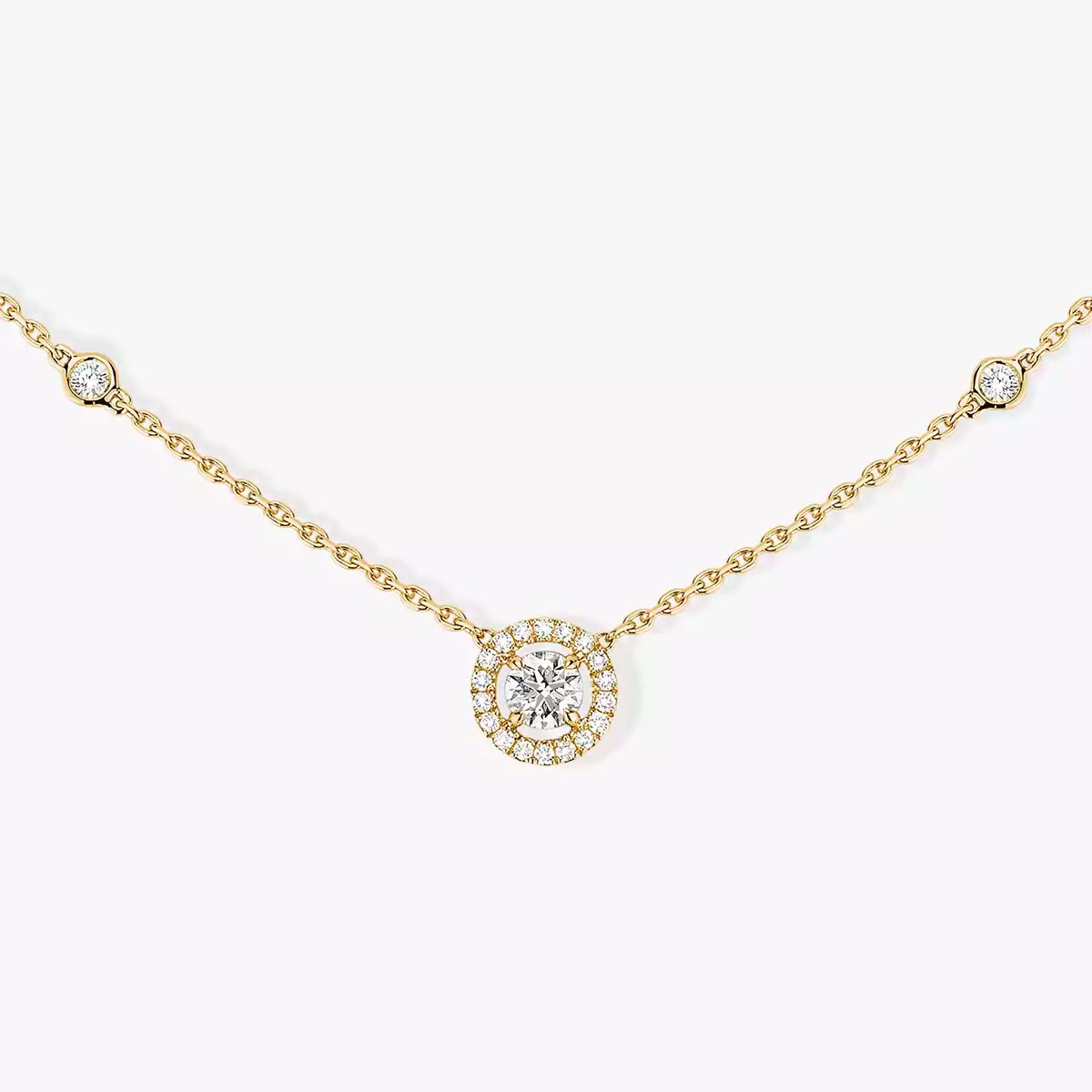 [Lume Jewelry]Diamond Necklace 0,20ct Brilliant Shape Joy