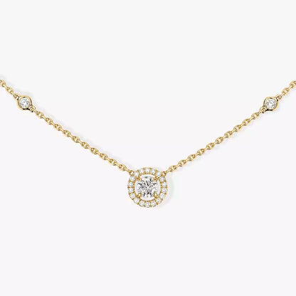 [Lume Jewelry]Diamond Necklace 0,20ct Brilliant Shape Joy