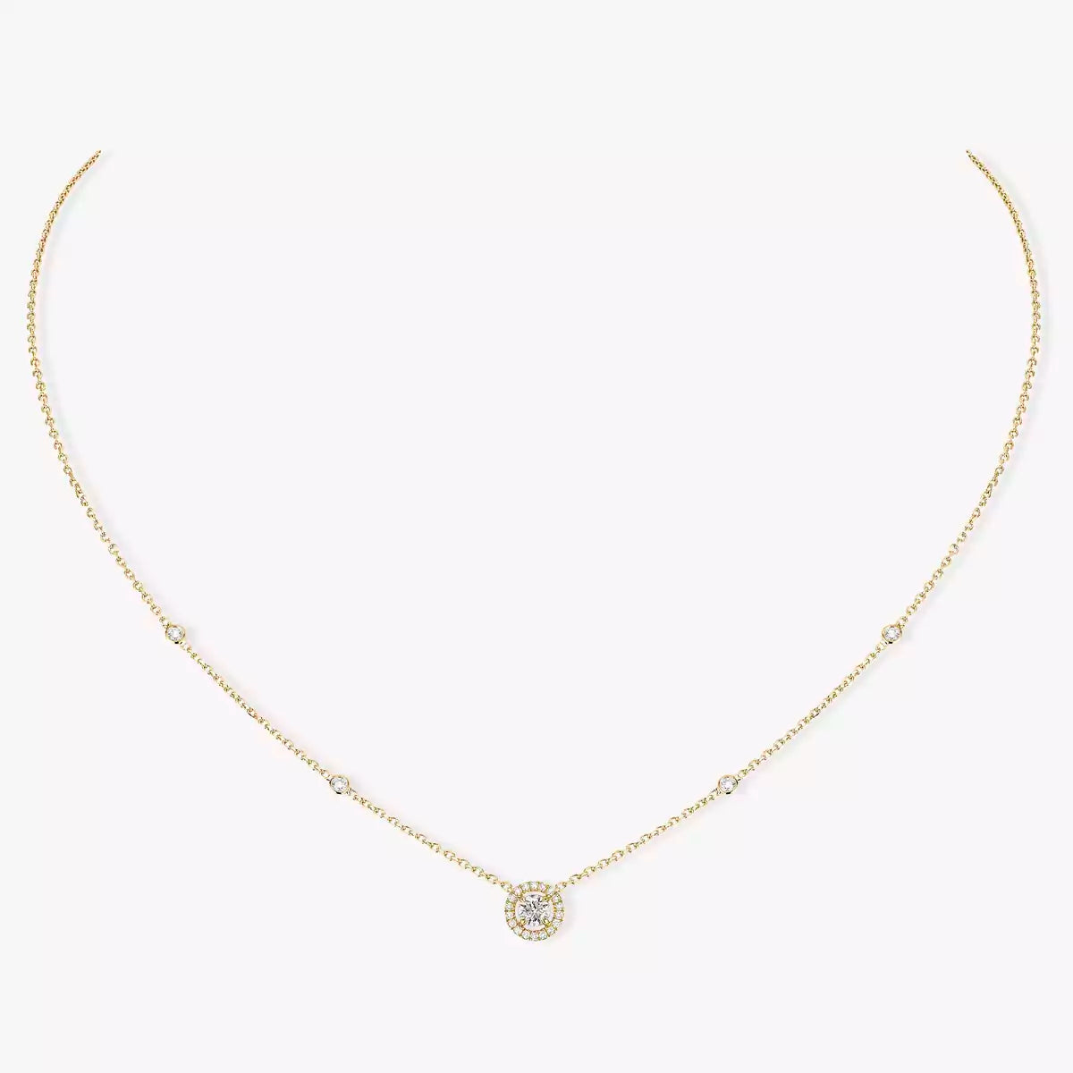 [Lume Jewelry]Diamond Necklace 0,20ct Brilliant Shape Joy
