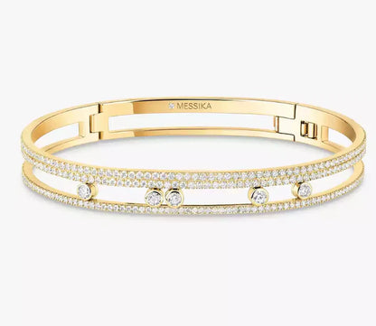 [Lume Jewelry]M Roman Full Diamond Bracelet