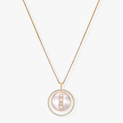 [Lume Jewelry]LUCKY MOVE MM NACRE BLANCHE DIAMOND NECKLACE