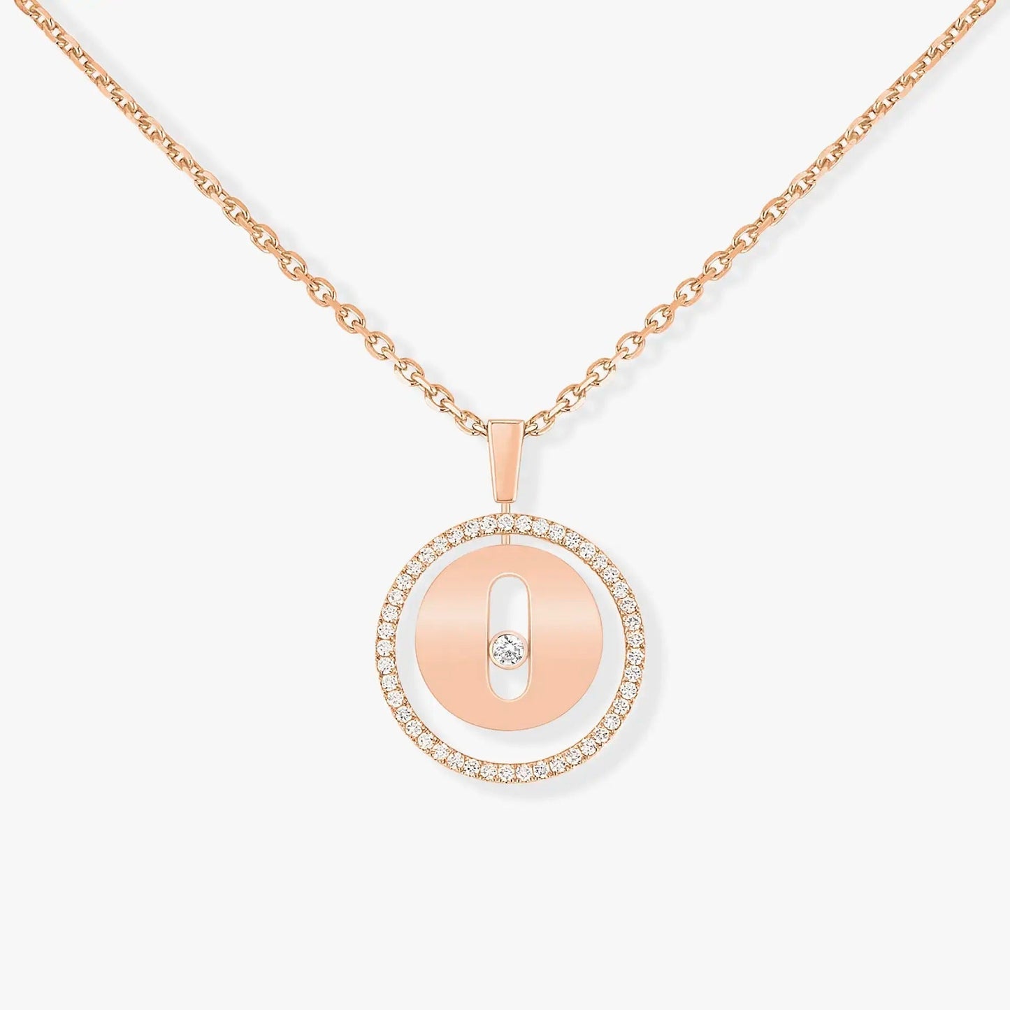 [Lume Jewelry]LUCKY MOVE PM NECKLACE PINK GOLD DIAMOND