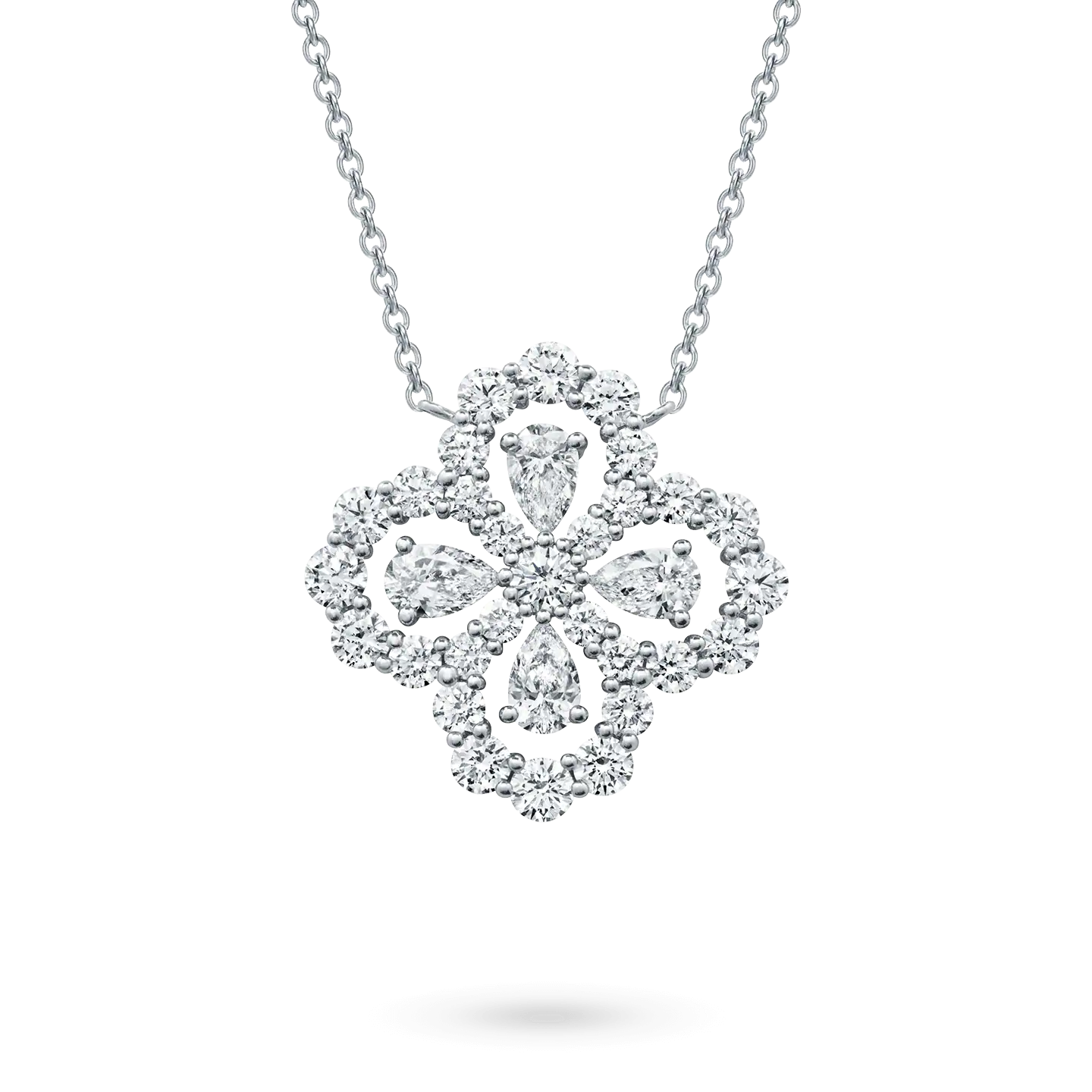 ルーメジュエリー®LOOP NECKLACE フルモチーフダイヤモンド 16MM マルチカラー