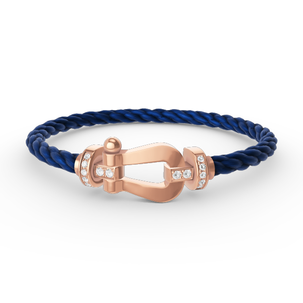 Lume Jewelry「フォース ラージ ホースシュー ハーフダイヤモンド ブレスレット ローズゴールド」
