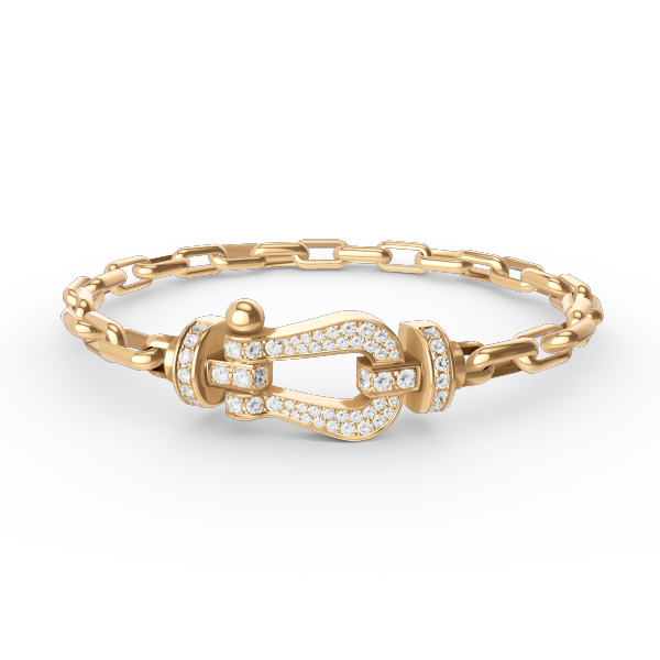 「Lume Jewelry」フォース ラージ ホースシュー クラスプ メタル ブレスレット