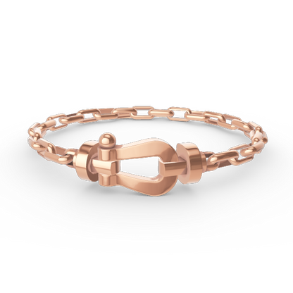 「Lume Jewelry」フォース ラージ ホースシュー クラスプ メタル ブレスレット