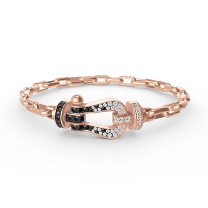 「Lume Jewelry」フォース ラージ ホースシュー クラスプ メタル ブレスレット