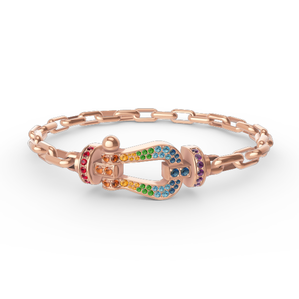「Lume Jewelry」フォース ラージ ホースシュー クラスプ メタル ブレスレット