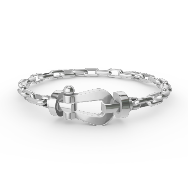 「Lume Jewelry」フォース ラージ ホースシュー クラスプ メタル ブレスレット