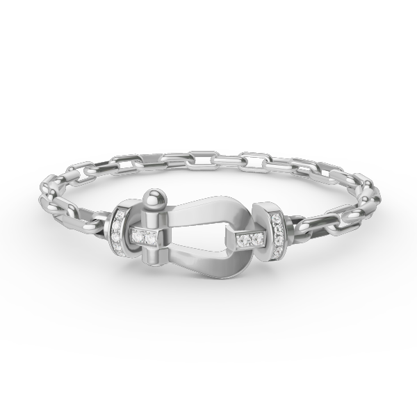 「Lume Jewelry」フォース ラージ ホースシュー クラスプ メタル ブレスレット
