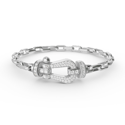 「Lume Jewelry」フォース ラージ ホースシュー クラスプ メタル ブレスレット