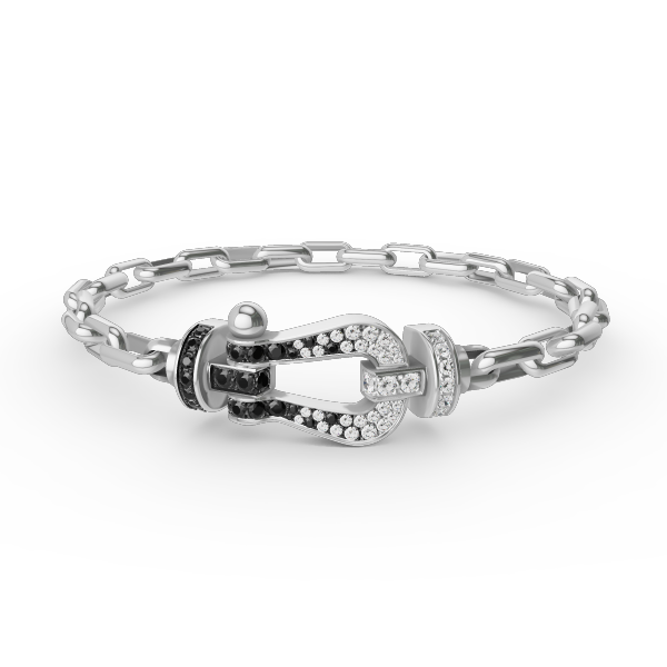 「Lume Jewelry」フォース ラージ ホースシュー クラスプ メタル ブレスレット