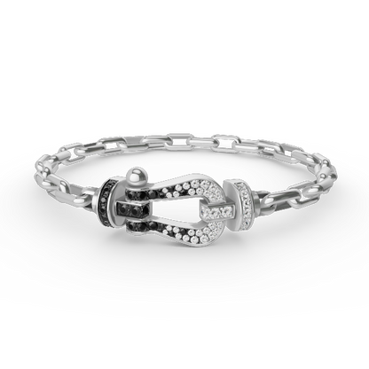「Lume Jewelry」フォース ラージ ホースシュー クラスプ メタル ブレスレット