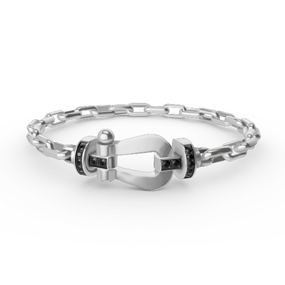 「Lume Jewelry」フォース ラージ ホースシュー クラスプ メタル ブレスレット