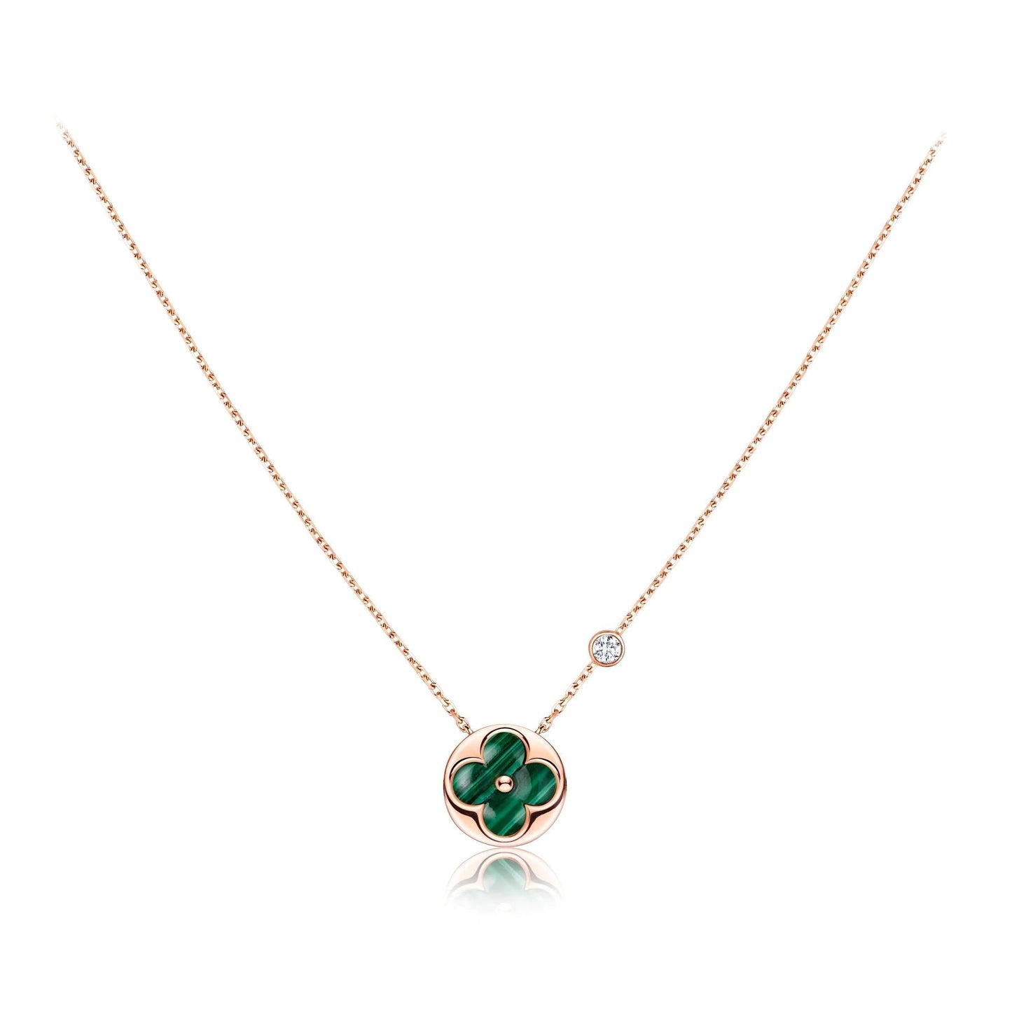 「Lume Jewelry」SUNペンダント ピンクゴールド 1ダイヤモンドネックレス