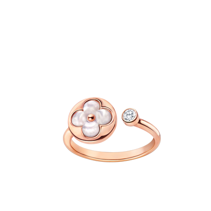 Lume Jewelry®サン 1 ダイヤモンド ピンクMOP リング