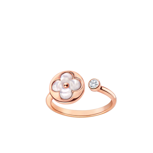 Lume Jewelry®サン 1 ダイヤモンド ピンクMOP リング