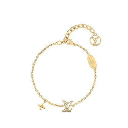 「Lume Jewelry」ロゴ スターモチーフ ゴールドブレスレット
