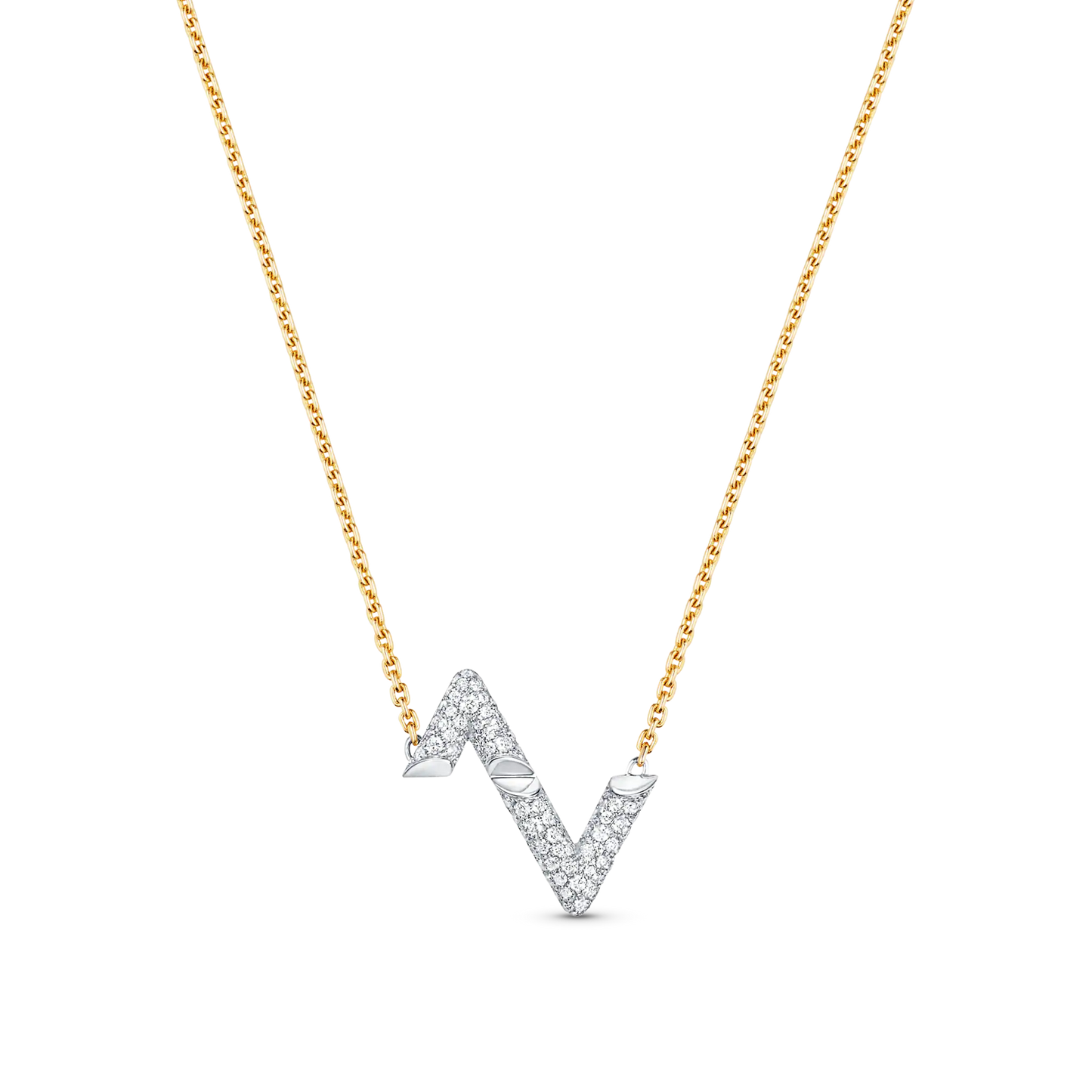 Lume Jewelry ボルト シルバーダイヤモンドペンダントネックレス