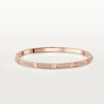 「ルームジュエリー」LOVEブレスレット 3.65MM ダイヤモンドパヴェ