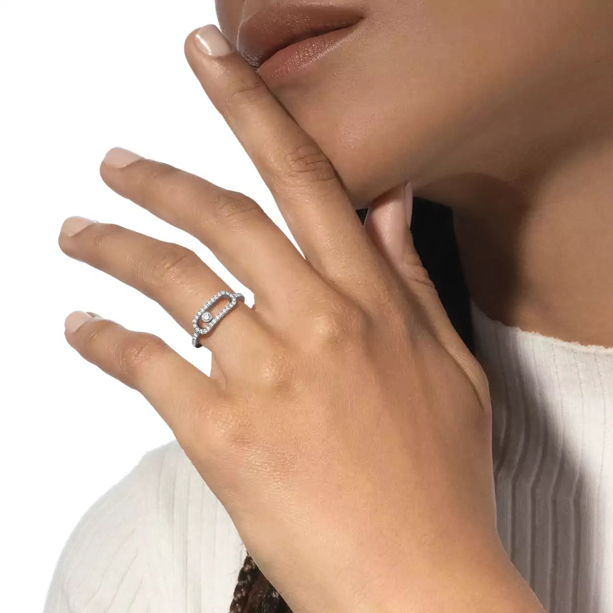 [Lume Jewelry]Move Uno Diamond Ring in Gold