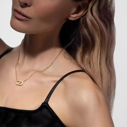 [Lume Jewelry]So Move Diamond Necklace in Gold