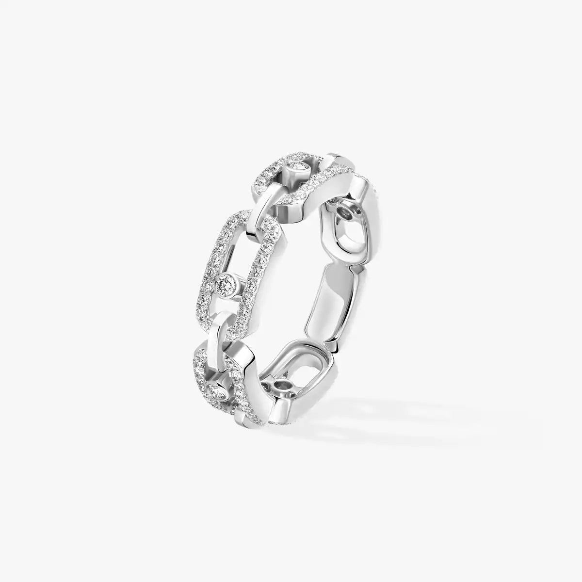 [Lume Jewelry]Move Link Pave_-Set Diamond Ring in Gold