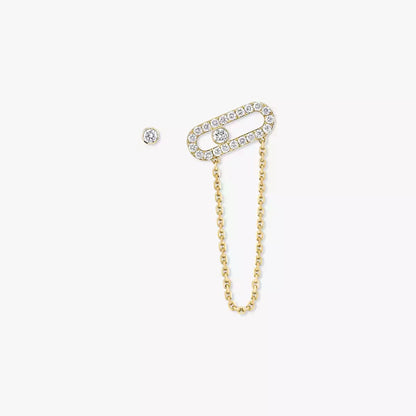 [Lume Jewelry]Move Uno Diamond Earrings