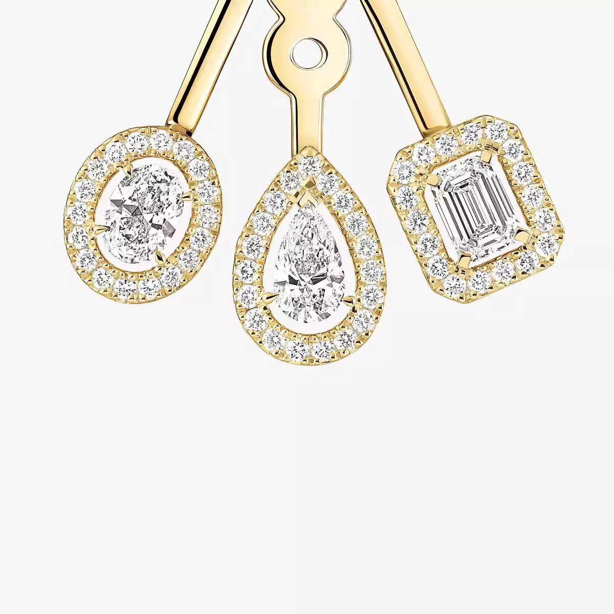 [Lume Jewelry] My Twin Trio  Diamond Earrings